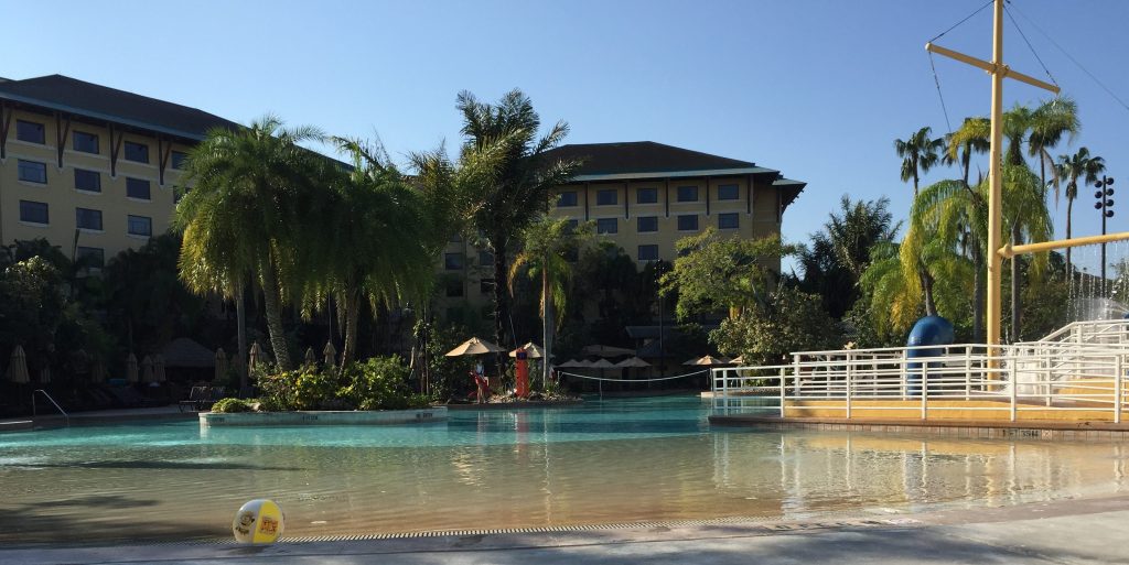 Photo of Royal Pacific pool early morning